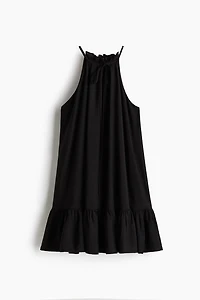 Ruffle-Detail Sleeveless Dress