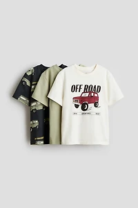 3-pack Printed T-shirts