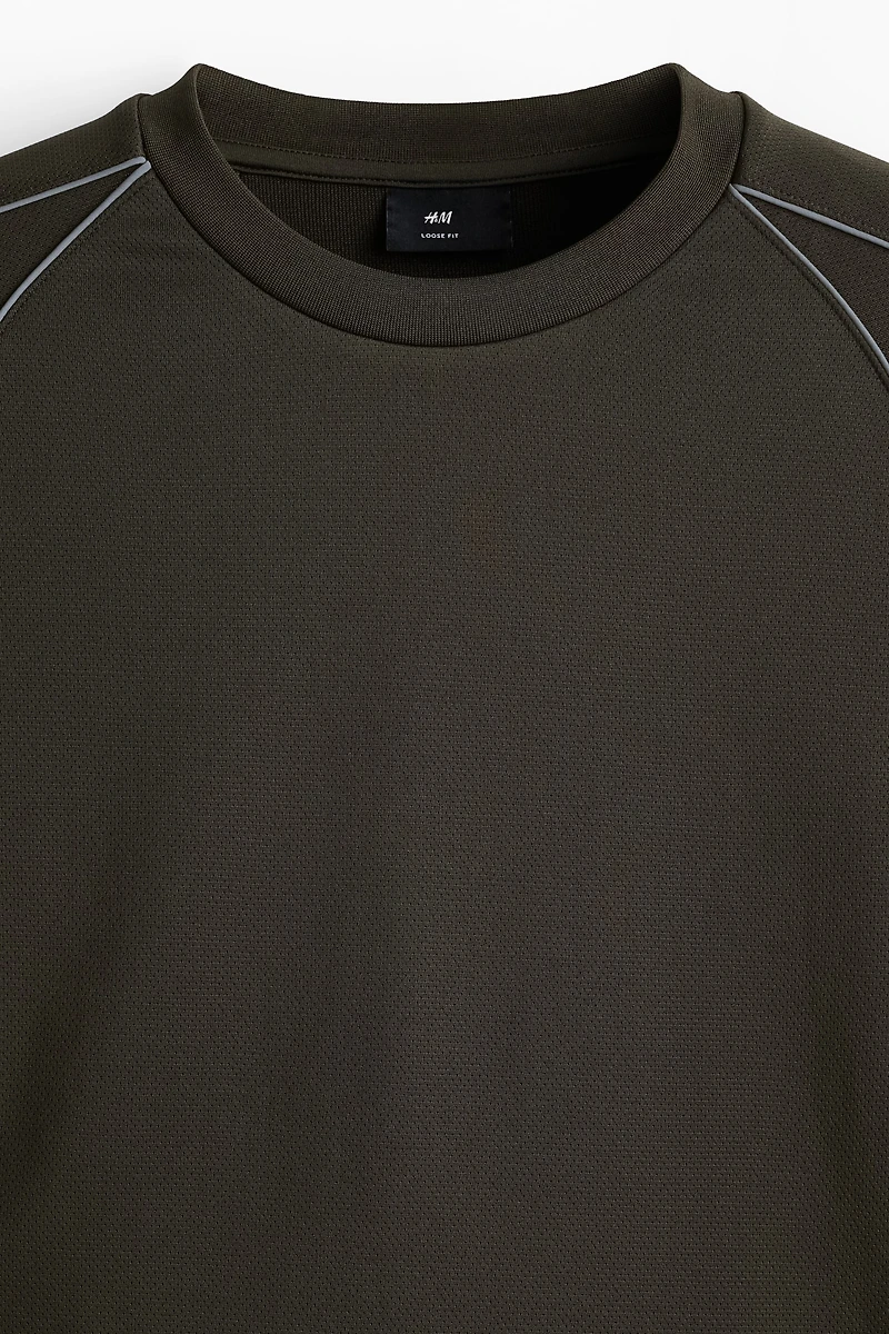 Loose-Fit Mesh Shirt