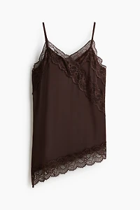 Lace-Detail Jersey Camisole Top
