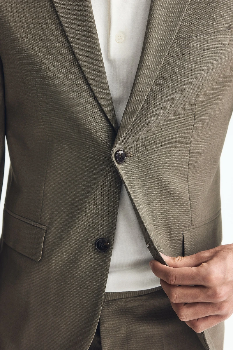 Slim-Fit Single-Breasted Jacket