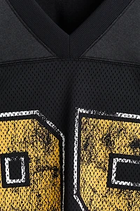 Oversized Printed Mesh T-Shirt