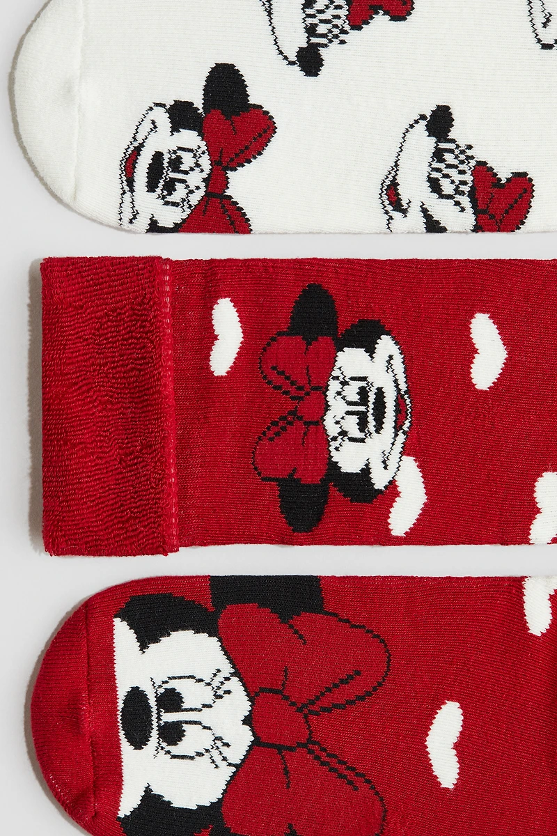 Lot de 3 paires chaussettes en bouclé