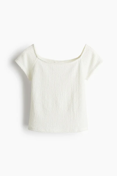 Textured Jersey Top