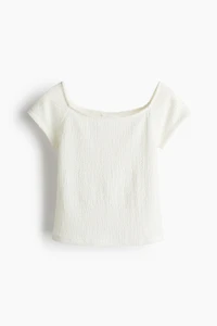 Textured Jersey Top