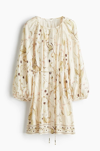 Oversized Tie-Belt Dress
