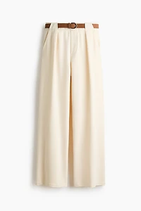 Belted Ponte Pants