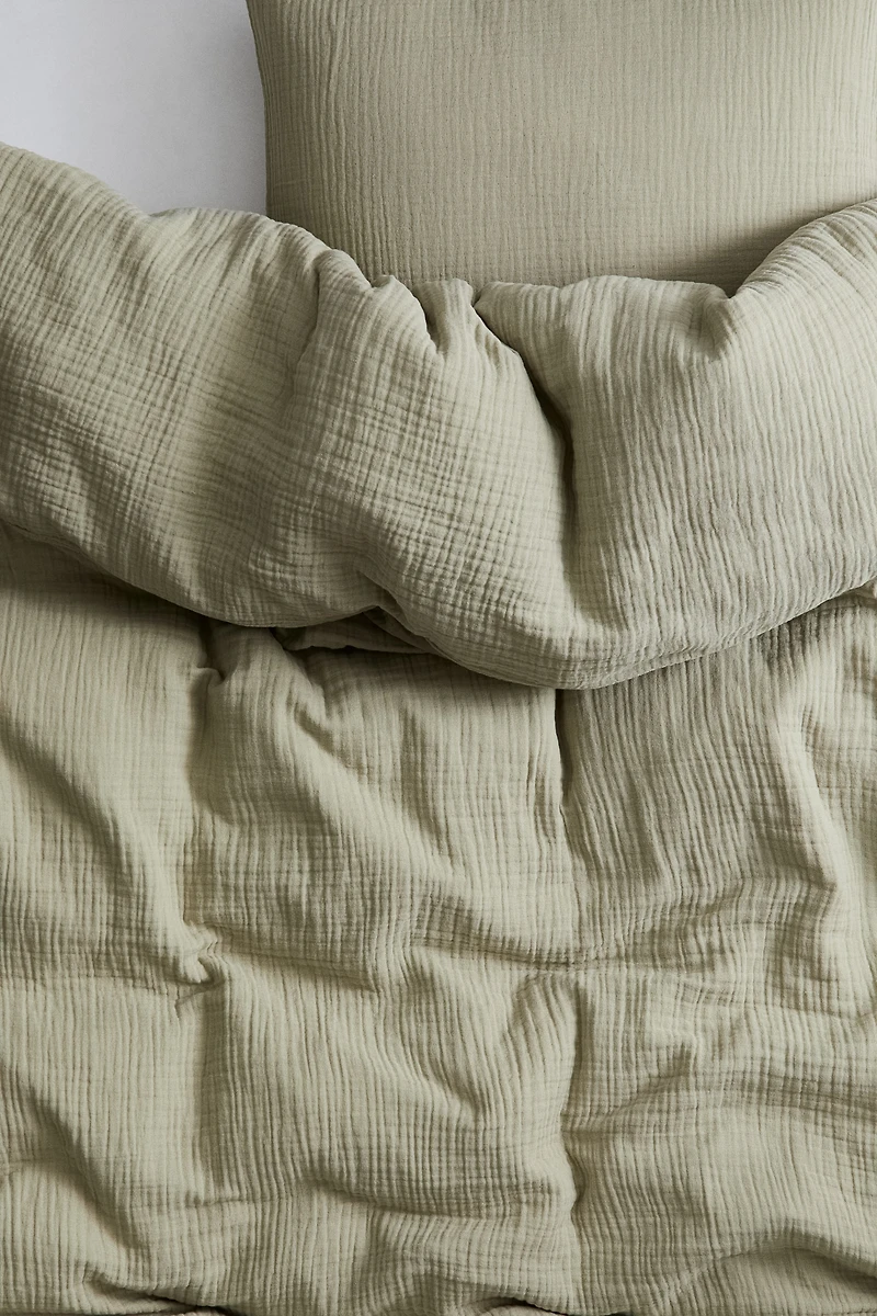 Muslin Twin Duvet Cover Set