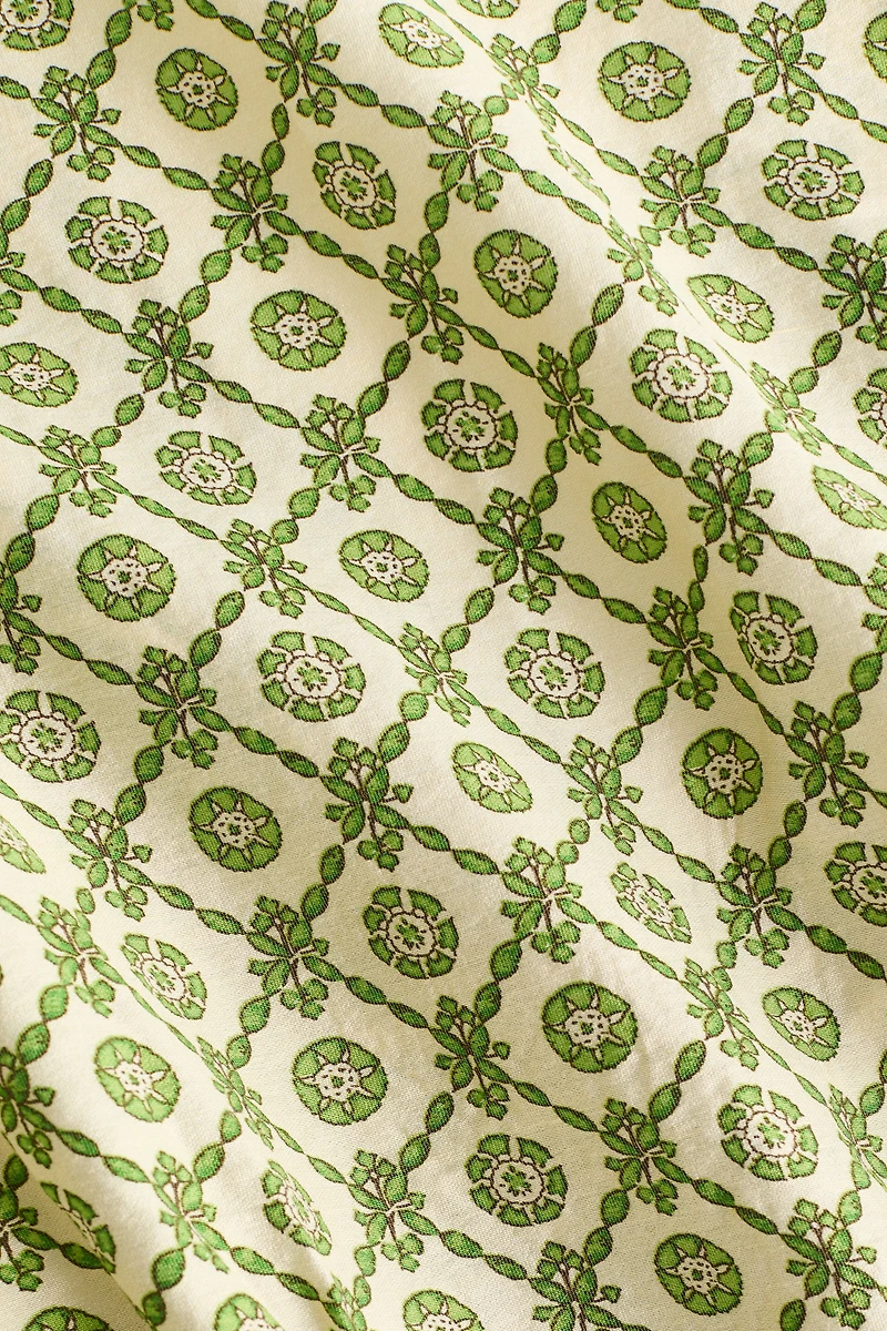 Smocked-Waist Blouse