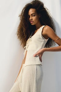 Knit Tie-Front Top