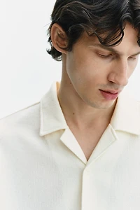 Chemise décontractée à col cubain