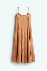 Robe à bretelles fines en mousseline