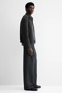 Veste-chemise feutrée classique