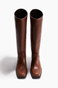 Knee-High Biker Boots