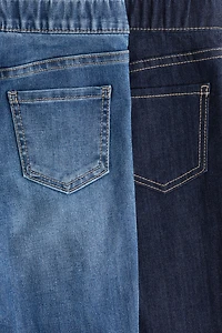 Lot de 2 jeans à jambes larges