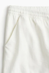 Linen-blend Pull-on Shorts