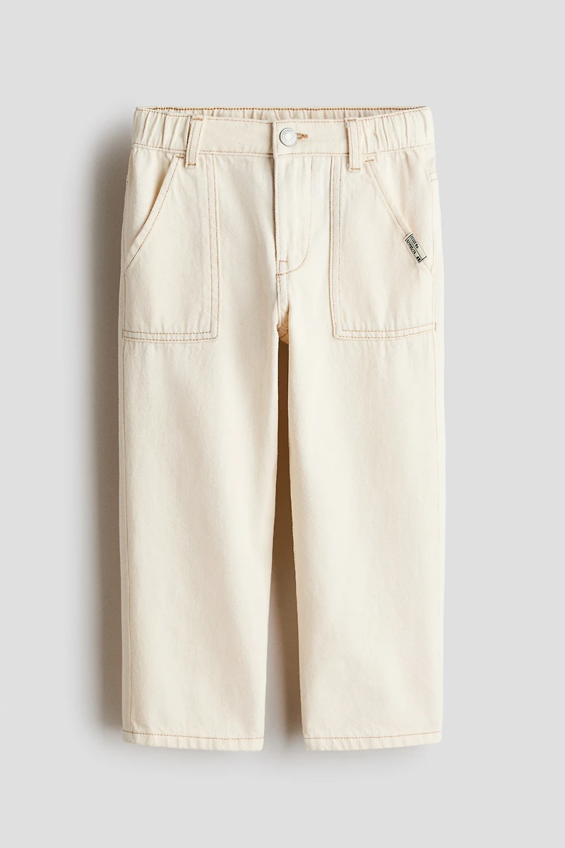 Loose-Fit Tapered Leg Jeans
