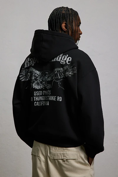 Loose Fit Printed Hoodie