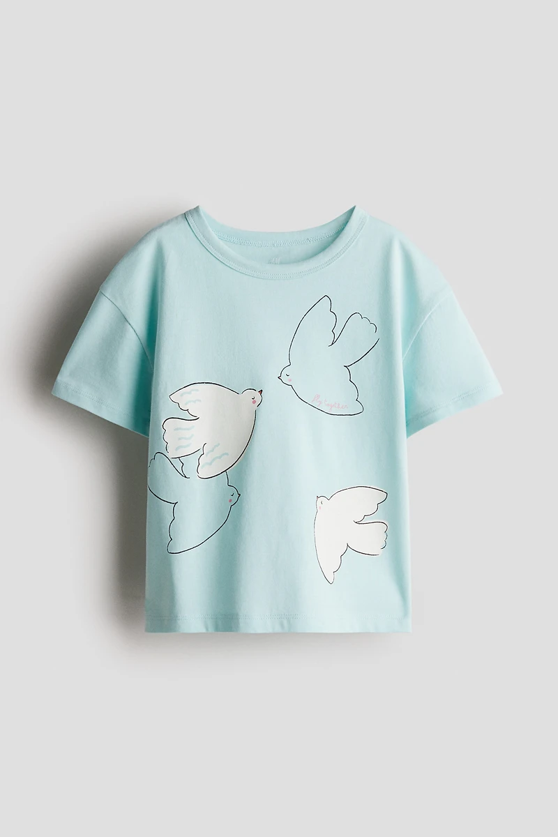 Printed Jersey Top