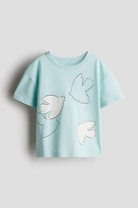 Printed Jersey Top