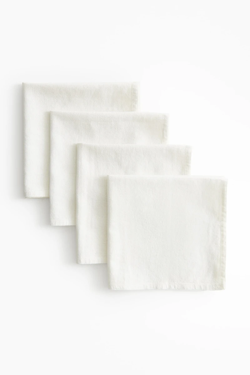 4-Pack Linen-Blend Napkins