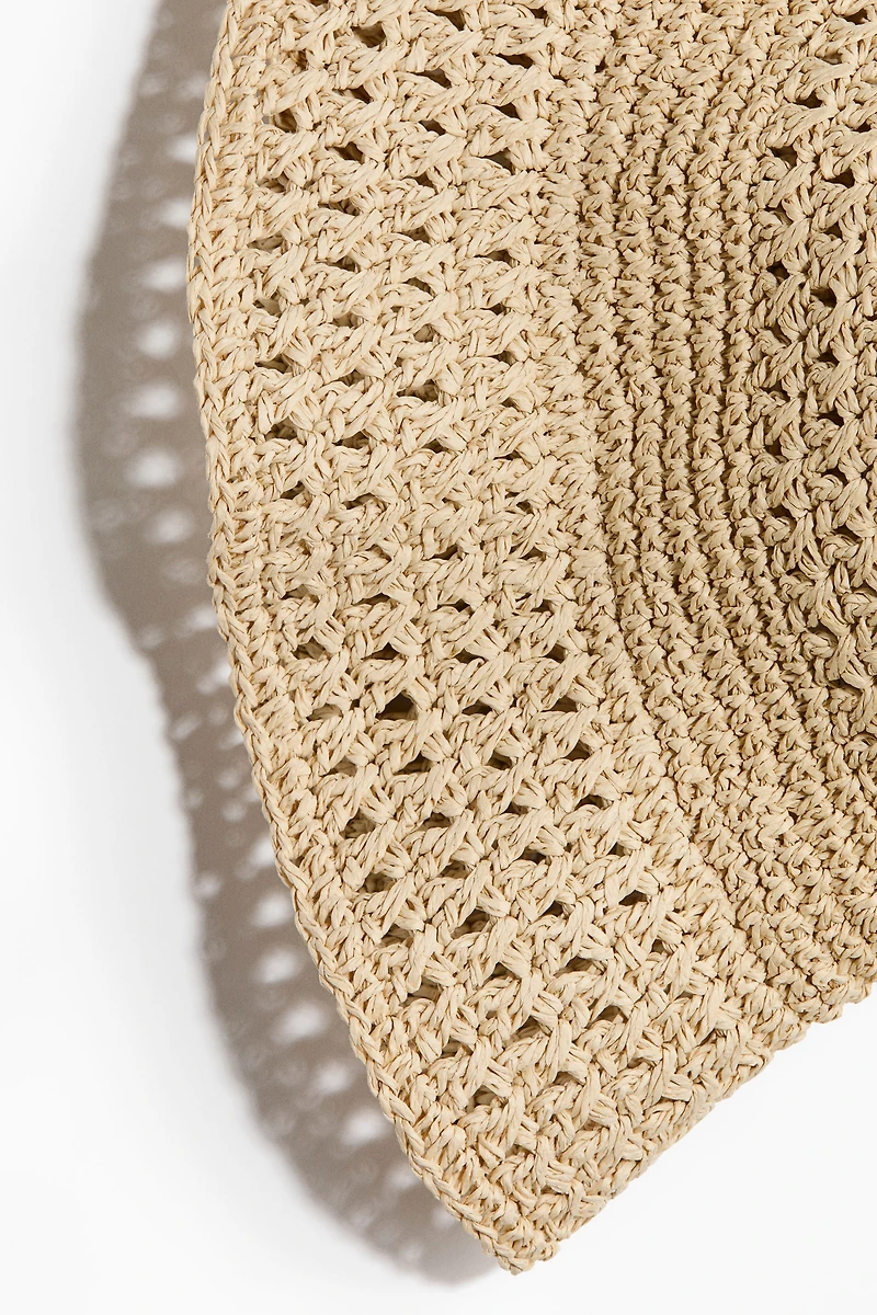 Handmade Straw Bucket Hat