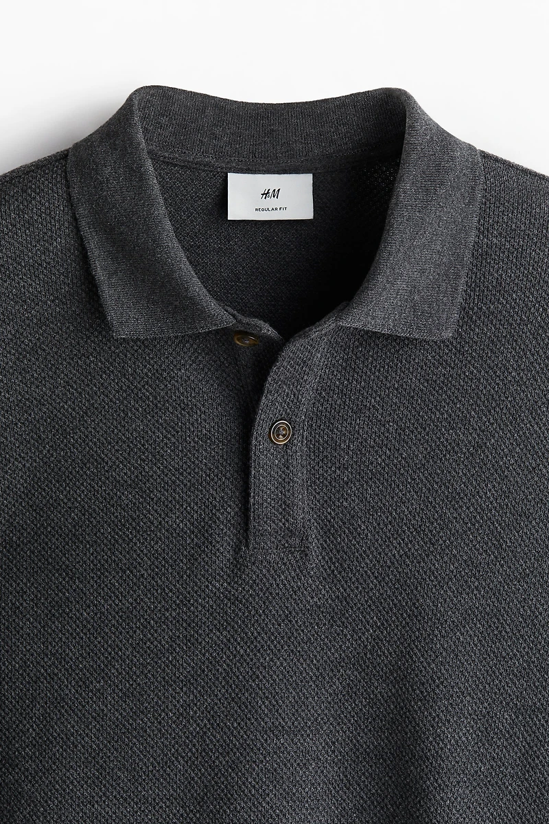 Regular Fit Piqué Polo Shirt