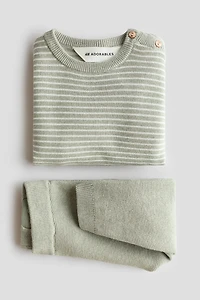 2-Piece Fine-Knit Cotton Set