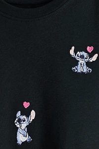 Cotton T-Shirt with Printed Motif