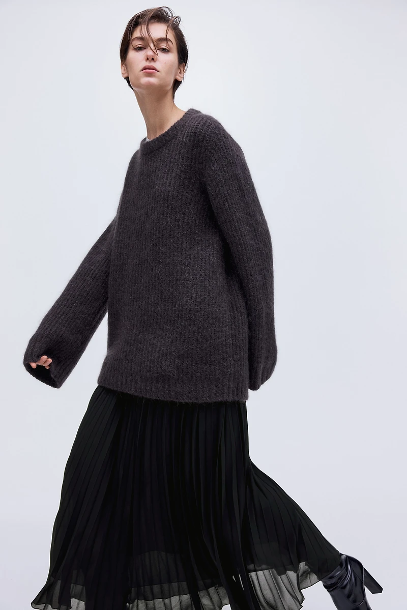 Pleated Chiffon Skirt