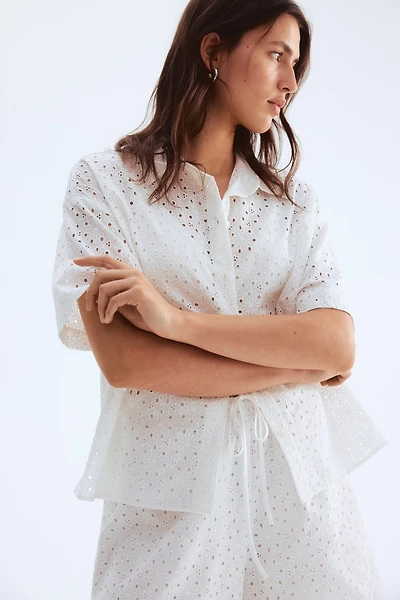 Eyelet Embroidered Shirt