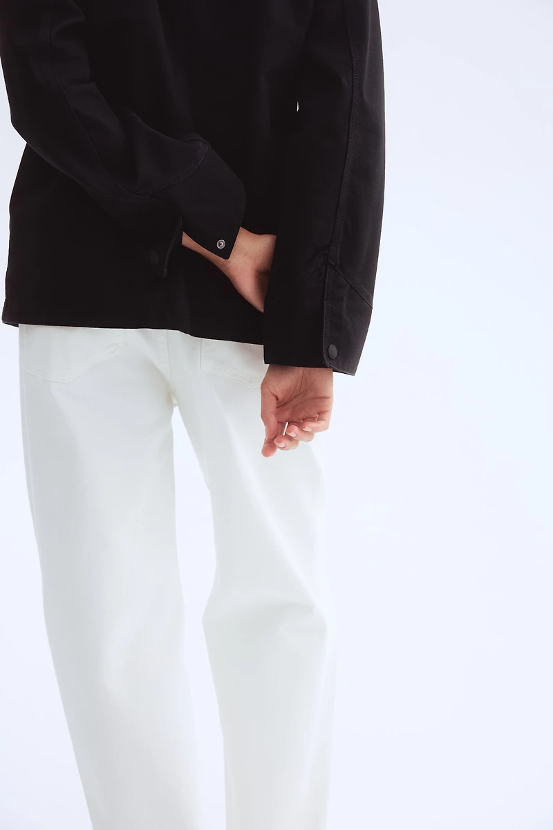 Jacket with Corduroy Collar