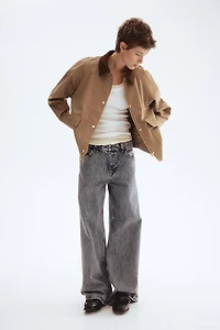 Jacket with Corduroy Collar