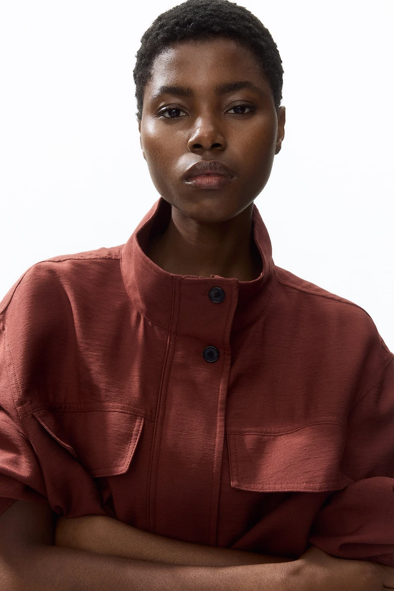 Veste à col cheminée
