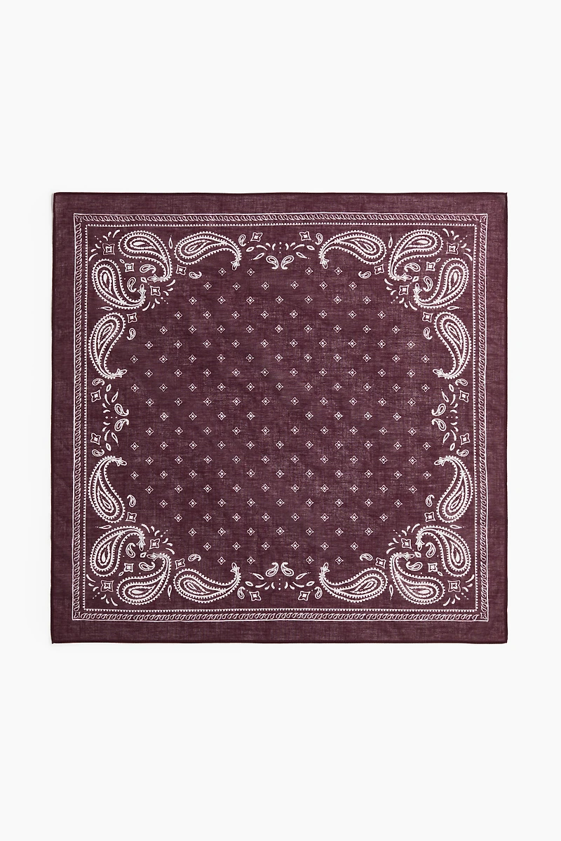 Patterned Cotton Scarf