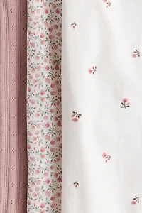 3-Pack Cotton Pajama Jumpsuits