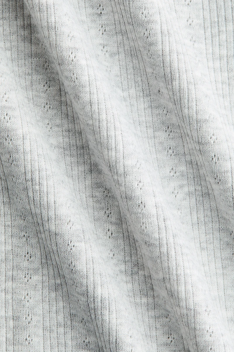 Pointelle-Knit T-Shirt