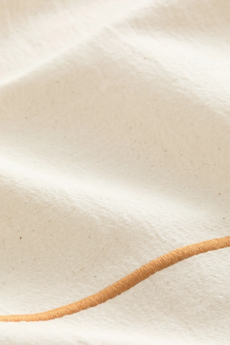 Embroidery-detail beach towel