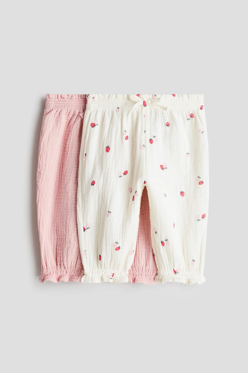 2-Pack Cotton Muslin Pants