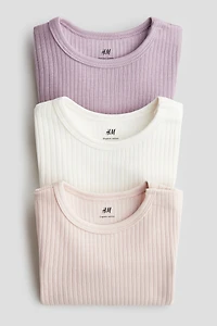 3-pack Ribbed Bodysuits