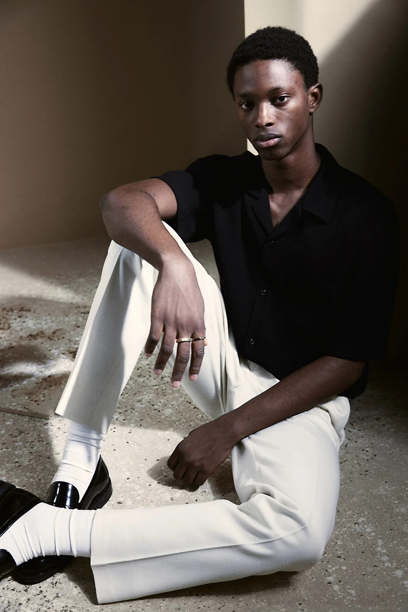 Regular-Fit Crinkled Resort Shirt