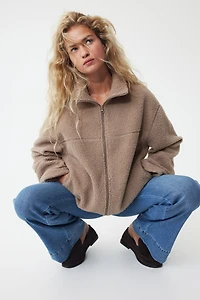Half-Zip Teddy Fleece Jacket