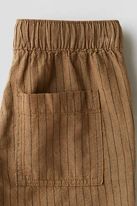 Short en lin mélangé