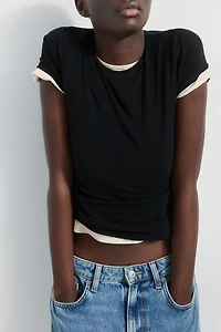 Fitted Viscose T-Shirt