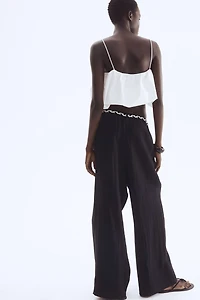 Pants with Macramé Belt