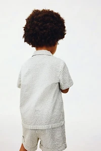 2-Piece Cotton Seersucker Set