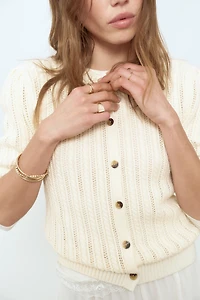 Chandail en tricot pointelle