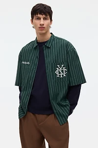 Chemise classique à motif brodé