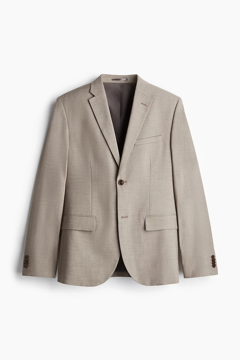Veste près du corps à fermeture droite