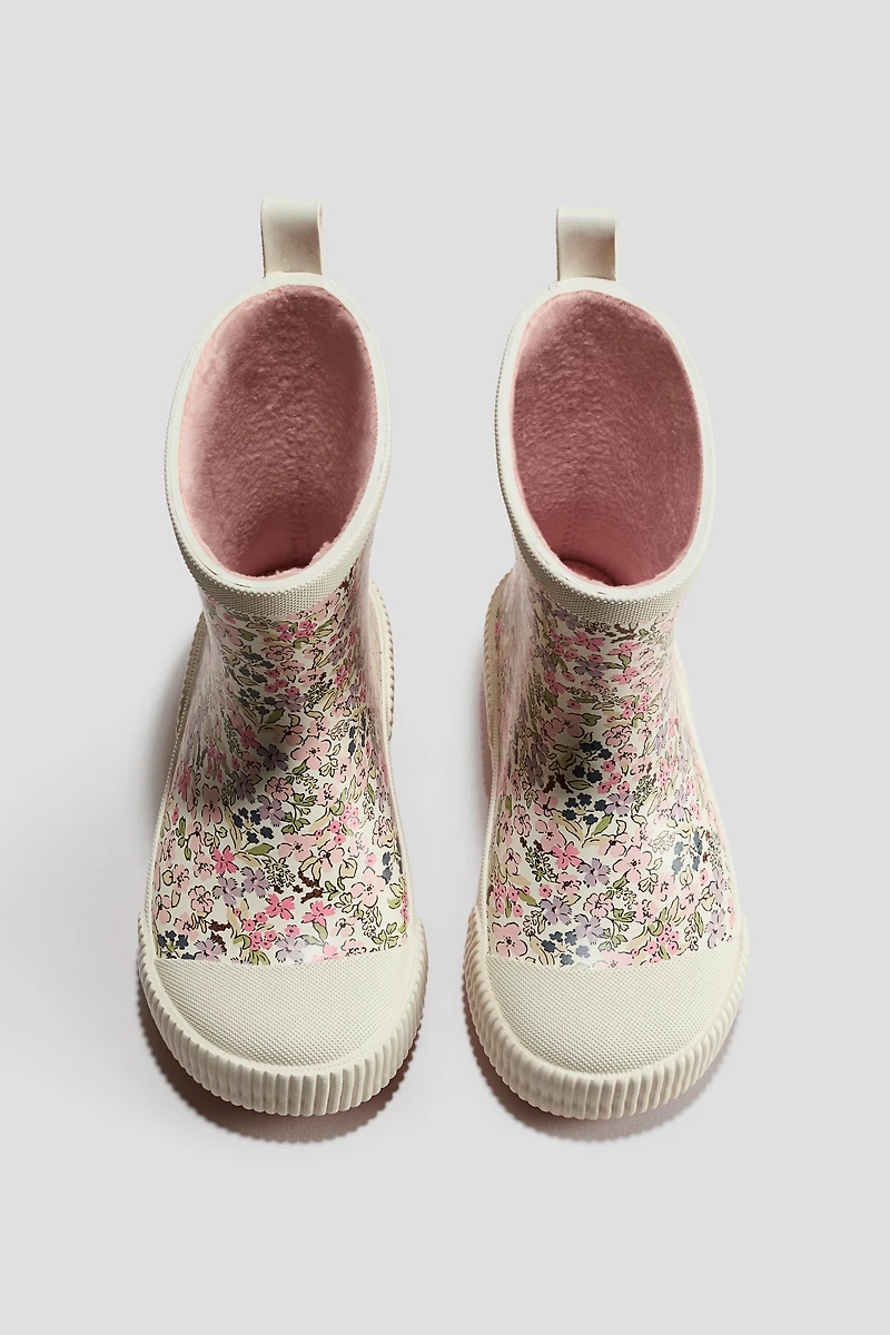 Fleece-Lined Rubber Boots